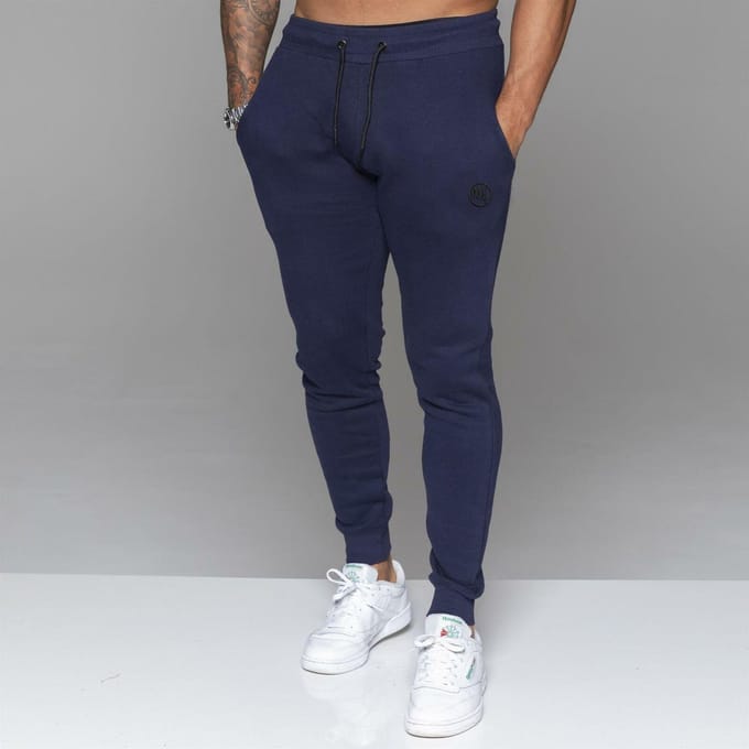 MYT heren slim fit joggingbroek marineblauw