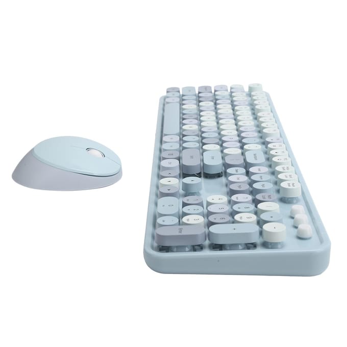 Draadloze Toetsenbord Muis Combo USB-stick Ergonomisch Mechanisch Handgevoel voor Windows