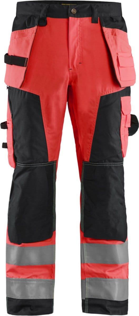 Blaklader Werkbroek High Vis 1568-1811 - High Vis Rood/Zwart - D120