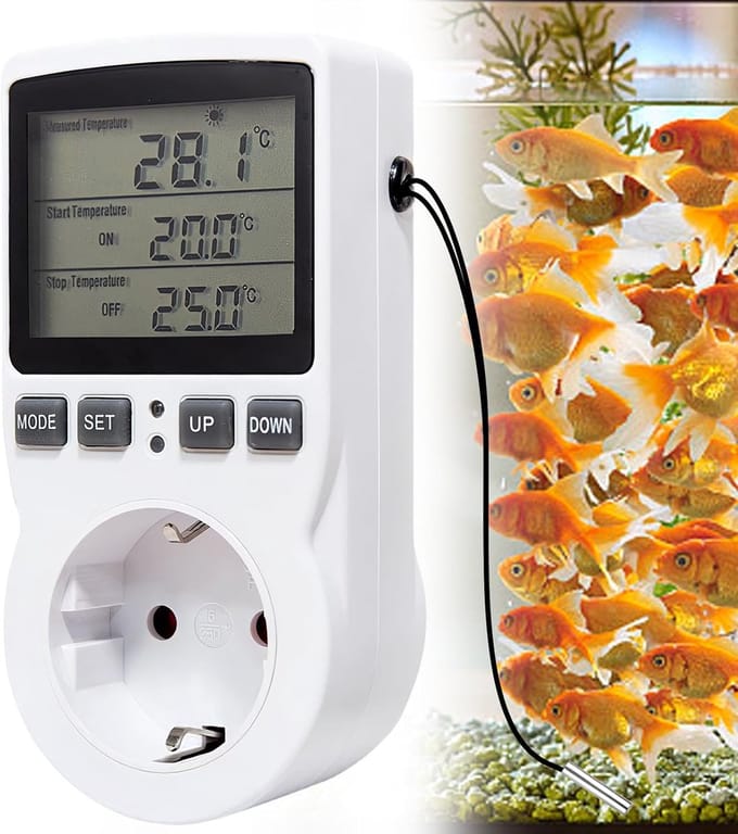 230V Digitale Thermostaat Socket met Sensor voor Verwarming en Koeling