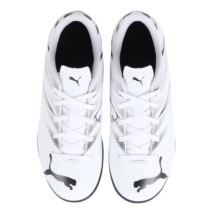 Puma Heren Attacanto Turf Trainings Voetbalschoenen (Wit/zwart)
