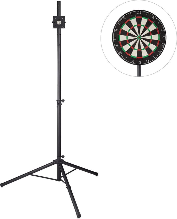Dartbord standaard - hoogte verstelbaar - 140 - 195 cm