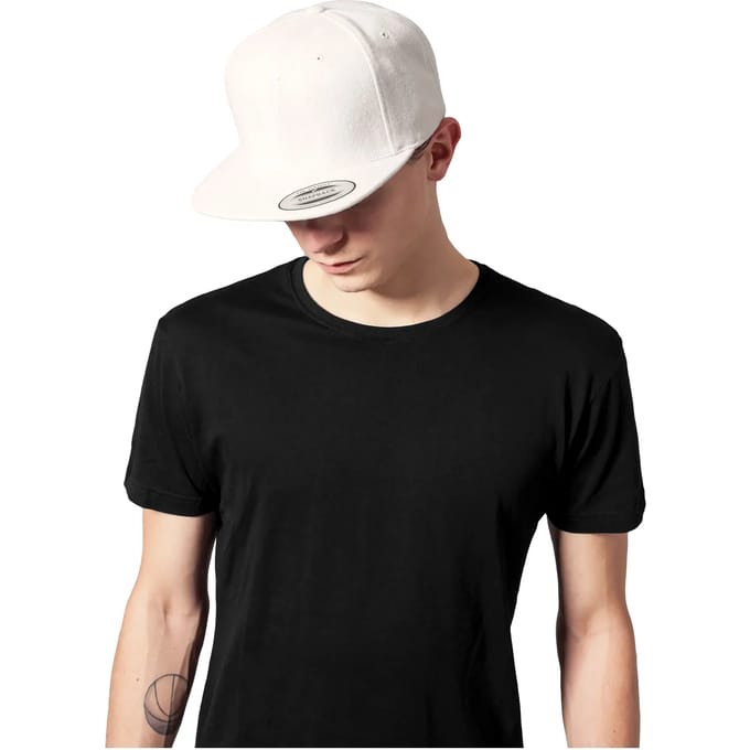 Flexfit - Melton Wool Snapback white one size Snapback Pet - Wit