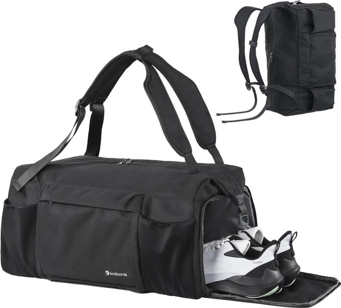 Sporttas voor heren en dames - 45L, Zwart