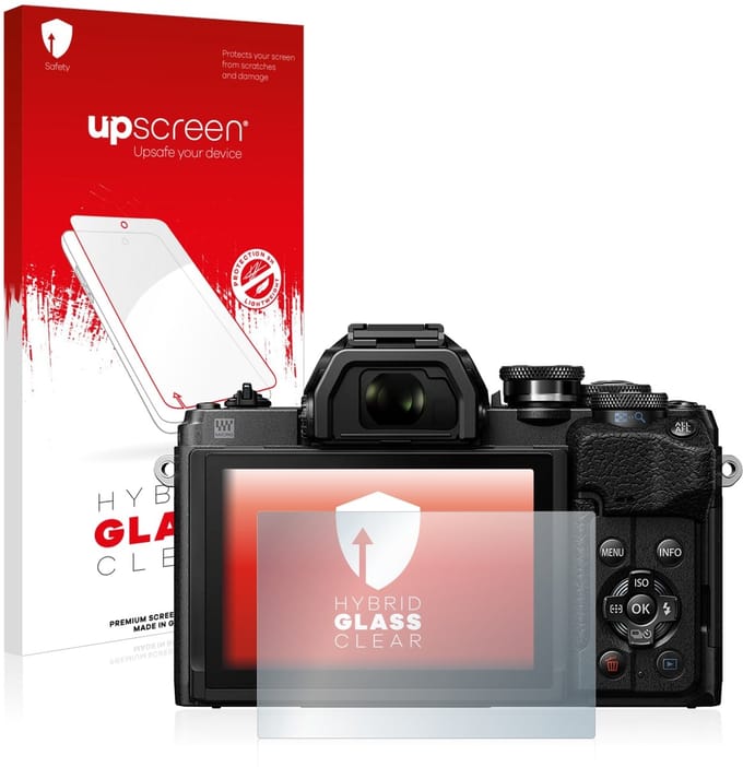 upscreen - Screenprotector voor Olympus OM-D E-M10 Mark IV - Folie Beschermfolie Beschermglas transparant