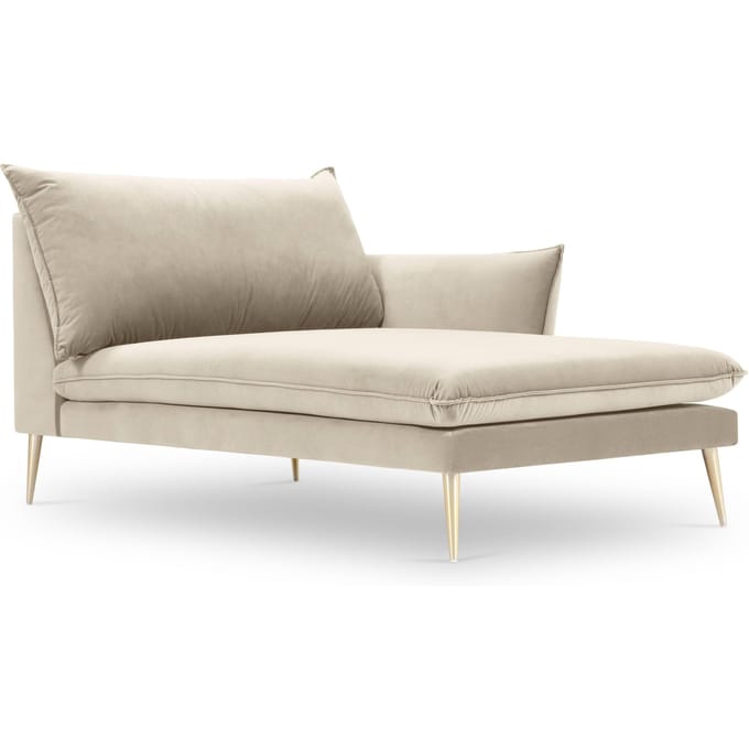 Chaise Longue Elio rechts velvet | Milo Casa