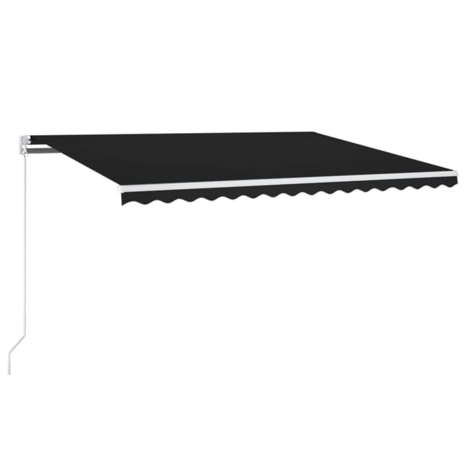 vidaXL - Uitschuifbare - luifel - Antraciet - 400 - × - 350 - cm