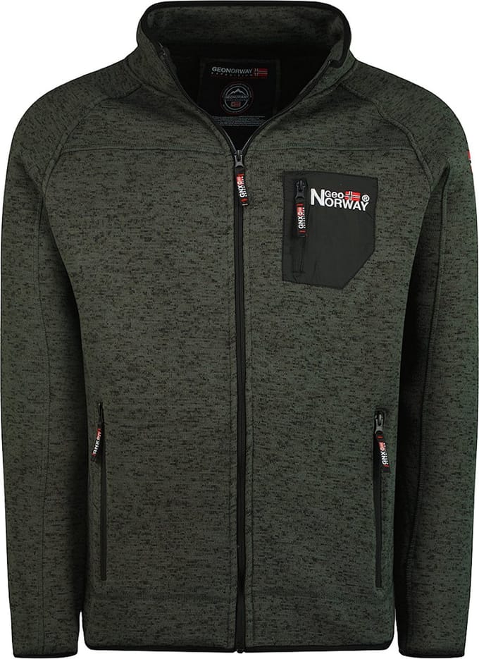 Fleece Vest Heren Grijs Met Borstzakje Geographical Norway - M