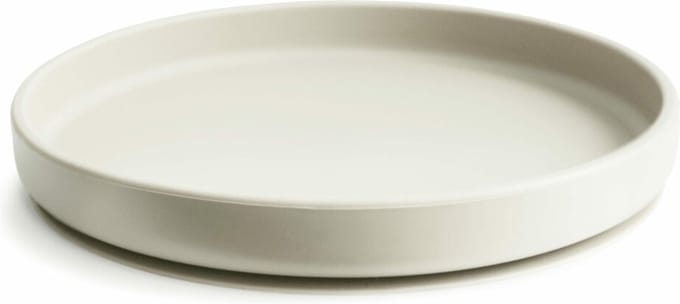 Mushie - Silicone Bord met Zuignap - Borden & kommen - Ivory