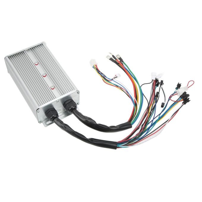 36V 48V 1500W Motor Borstelloze Controller LCD Display Meter Gashendel met Vergrendeling voor Elektrische black