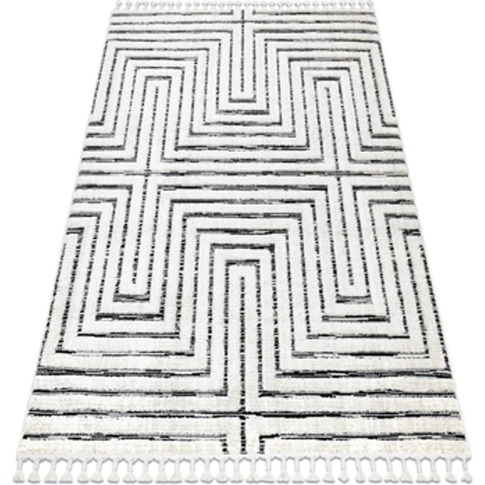Kleden Rugsx Tapijt SEVILLA Z788B Labirynt, Grieks wit / 140x190 cm
