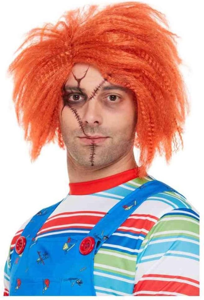 Smiffys - Chucky Pruik - Oranje