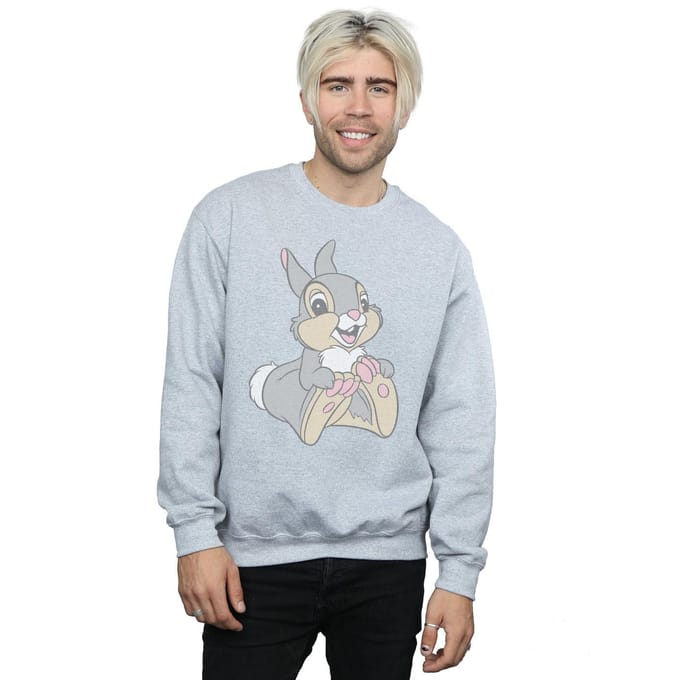 Disney Heren Classic Thumper Sweatshirt (Sportgrijs)