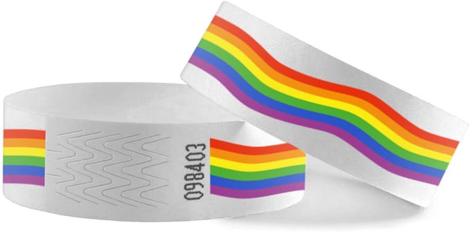 CombiCraft Regenboog Tyrex polsbandjes - per 100 stuks