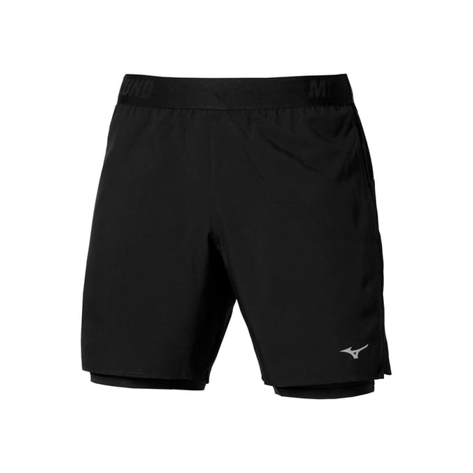 Mizuno Core 2in1 7.5in Hardloopshorts Heren
