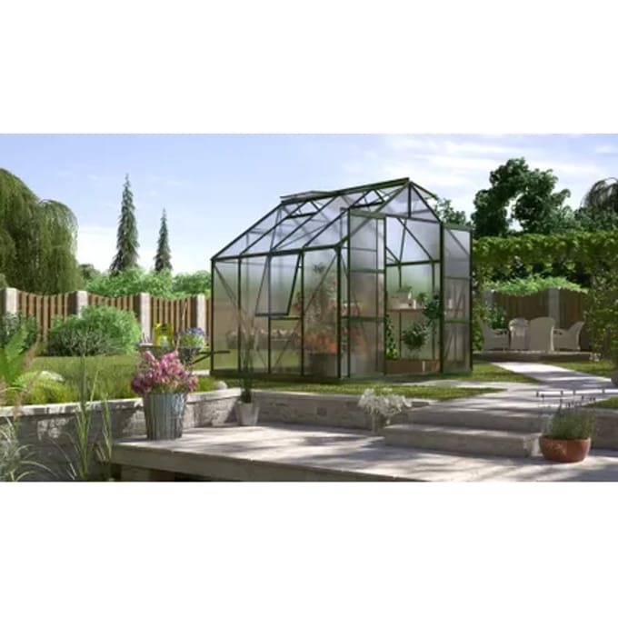 Vitavia Tuinkas Jupiter 6700 - Polycarbonaat 6mm - Smaragd - 257x258x248cm