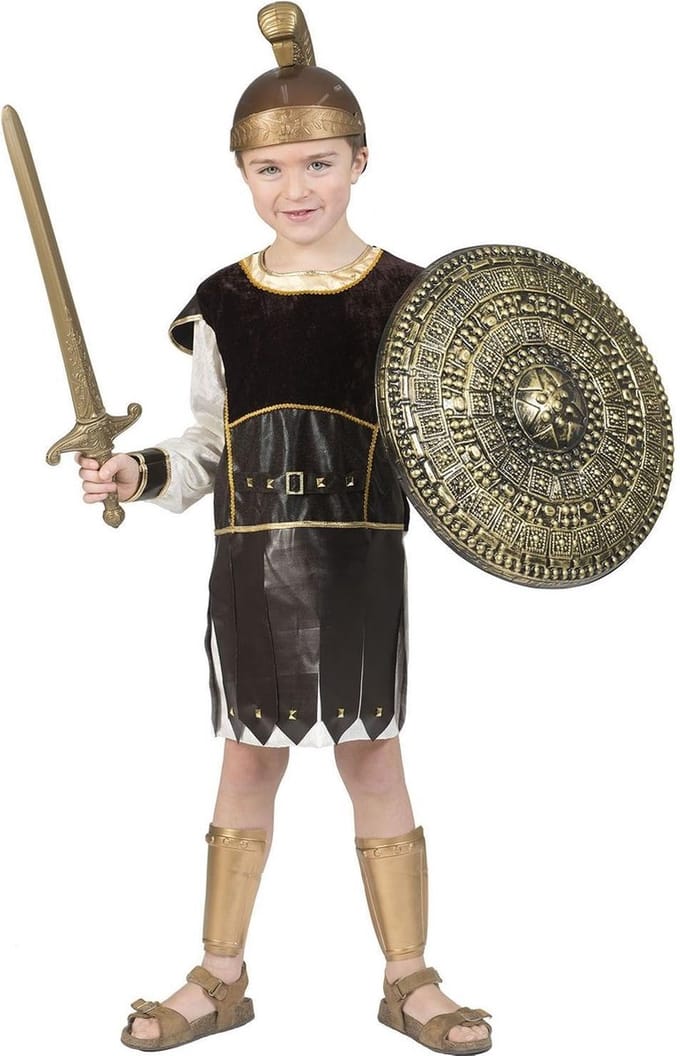 Romeinse soldaat pak Crixo jongen