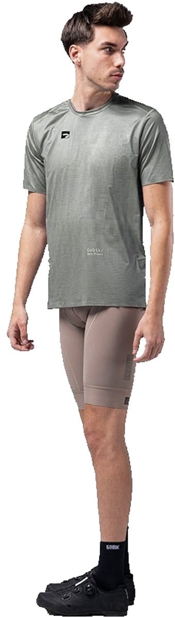 Gobik Tech T-shirt Met Korte Mouwen Grijs S Man