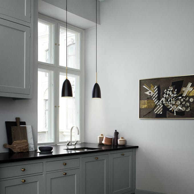GUBI Grossman Collection Grasshopper Hanglamp Zwart
