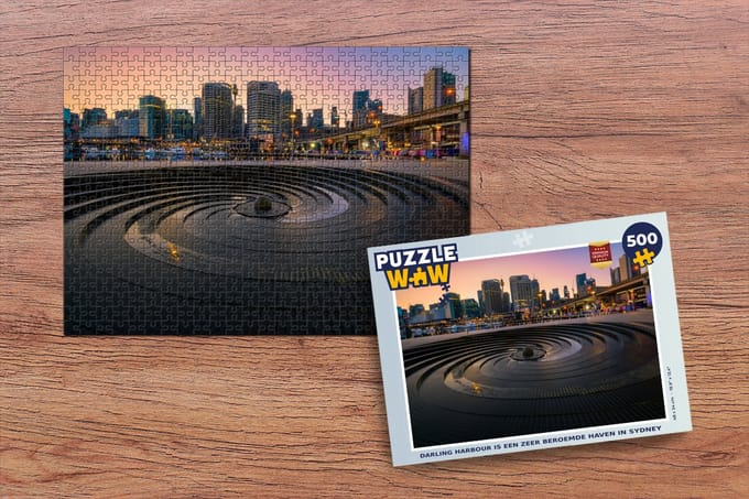 Puzzel Darling Harbour is een zeer beroemde haven in Sydney - Legpuzzel - Puzzel 500 stukjes