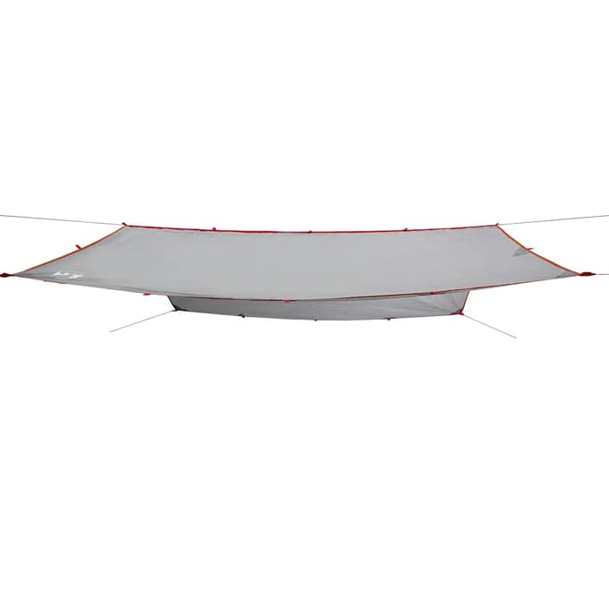 vidaXL - Kampeerluifel - waterdicht - 500x294 - cm - grijs - en - oranje