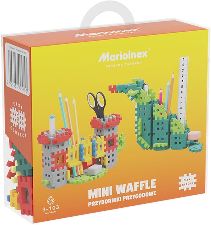 Mini wafel blokken pennenbak avontuur - Marioinex - vanaf 5 jaar