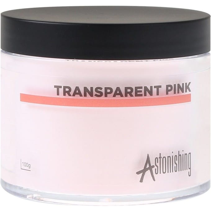 Astonishing Acrylic Powder Transparent Pink Pink 100gr