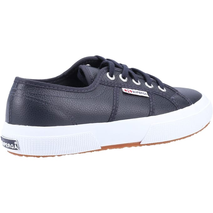 Superga 2750 Leren Heren Blauw Navy Trainers