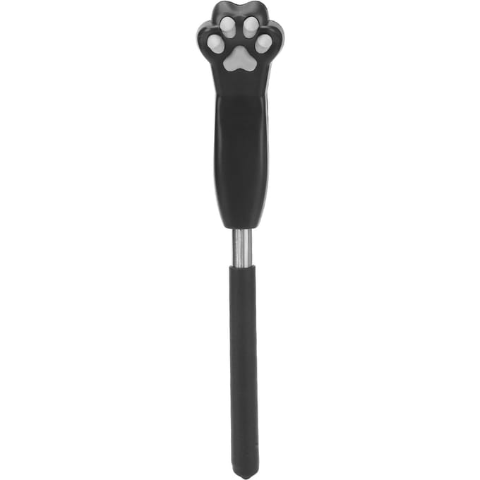 Gratte-dos en forme de griffe de chat, mignon, extensible, en acier inoxydable, outil de massage télescopique black
