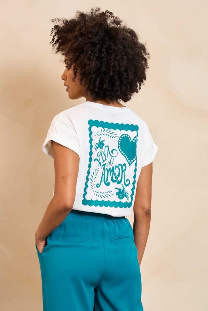 Lofty Manner T-shirt T Shirt Elinea Rb15 White Dames Maat - XS