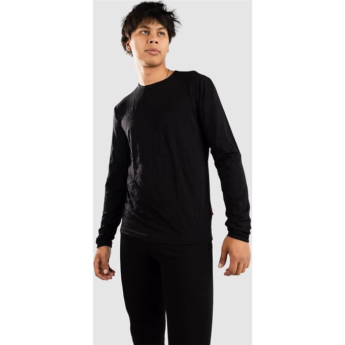 Merinowol Aero Long sleeve shirt - Heren - Black