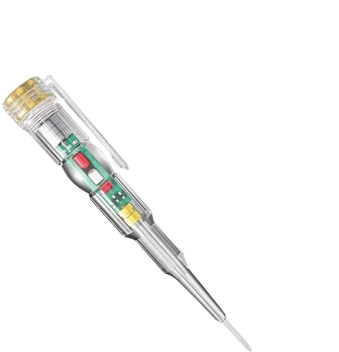 Spanningstester Pen - Elektrische Tester - Veilig Elektrisch Werk - Tweekleurige LED Indicator - 15 x 2.5 x 2 cm