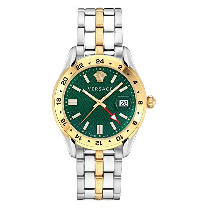 Versace Greca Time GMT VE7C00623 Horloge - Staal - Multi - Ø 41 mm
