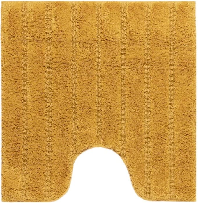 Casilin California WC-mat - 59 x 59 cm - Met uitsparing - Okergeel