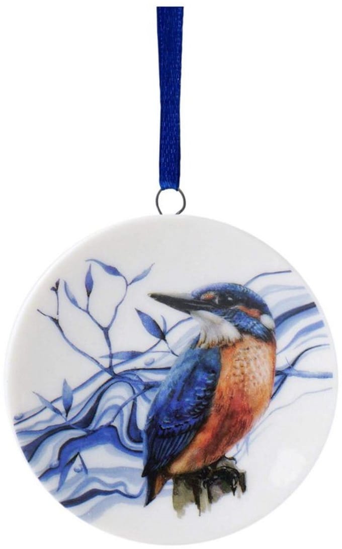 Kerstornament IJsvogel - Keramiek - 6 cm