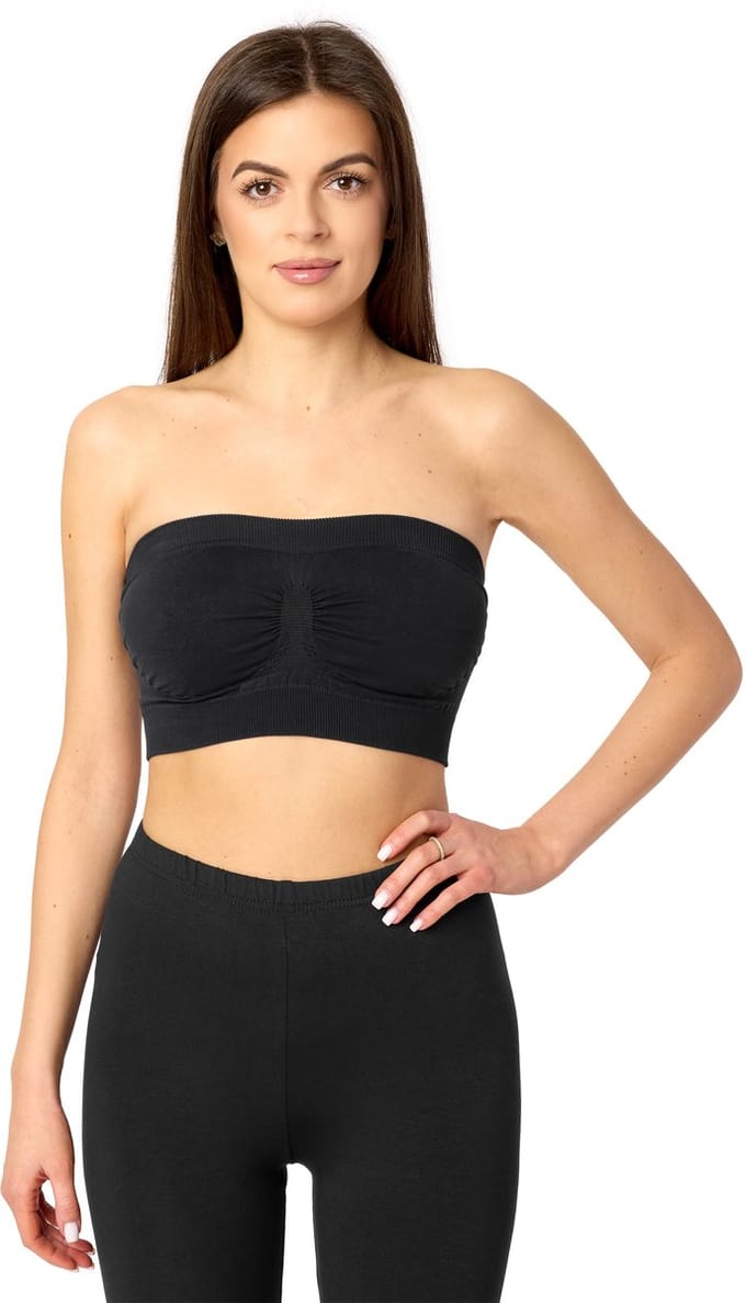 Merry Style Dames Pads Bandeau Top – Zwart – M/L - MS-HS-06-161