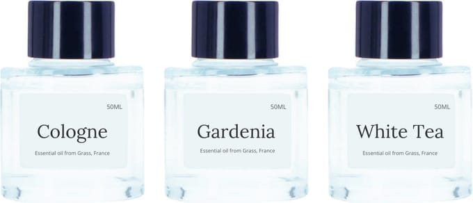 Carsweep® Auto Parfum Navulling 3-Pack - White Tea - Gardenia - Cologne