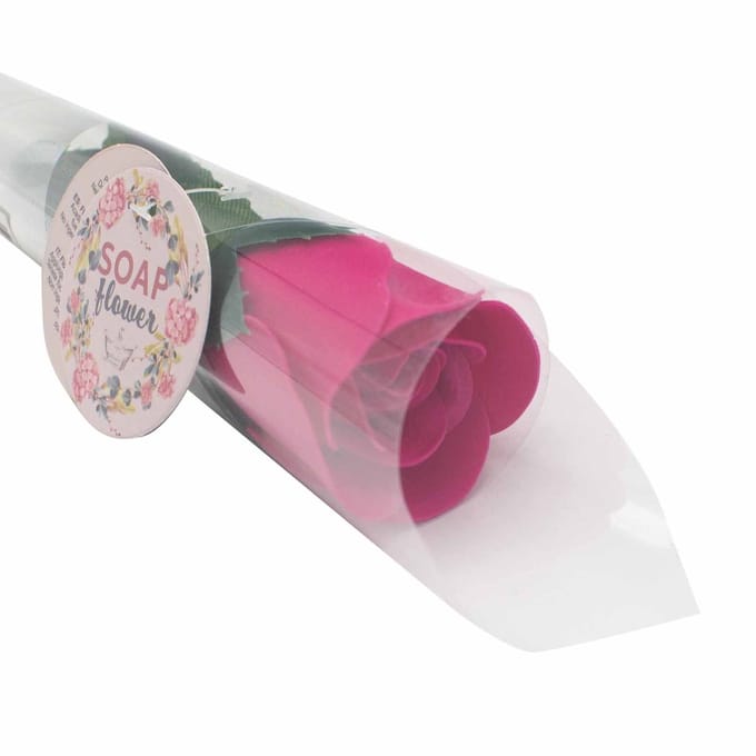 Ready to Retail Soap Flower - Small Red Rose