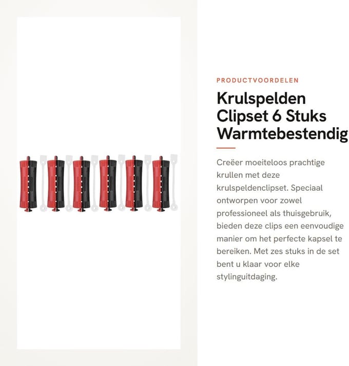 Dailygoods- Krulspelden 6 Stuks - Warmte/Koude Permanente Golf - Antiskid/Haarroller - Styling Gereedschap - Elastisch Band - Perfecte Styling - Haarrollers