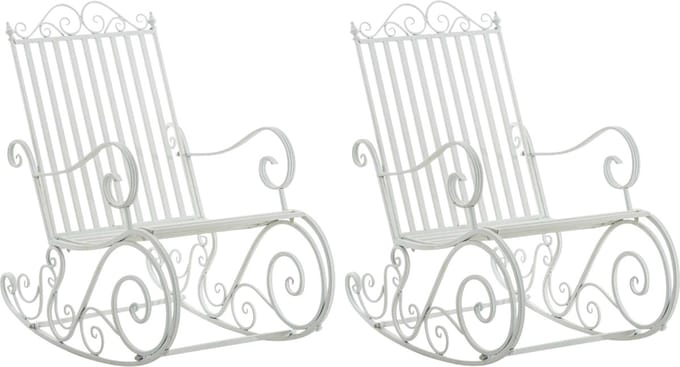 CLP Smilla Set van 2 schommelstoelen wit