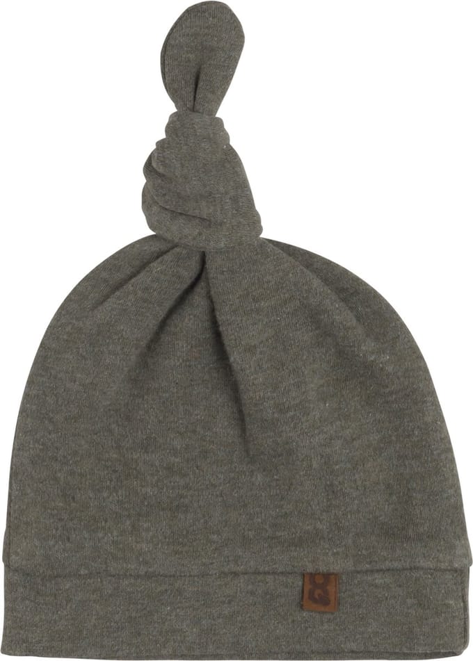 Baby's Only Knoopmutsje Melange - Khaki - 0-3 mnd - 100% ecologisch katoen - GOTS