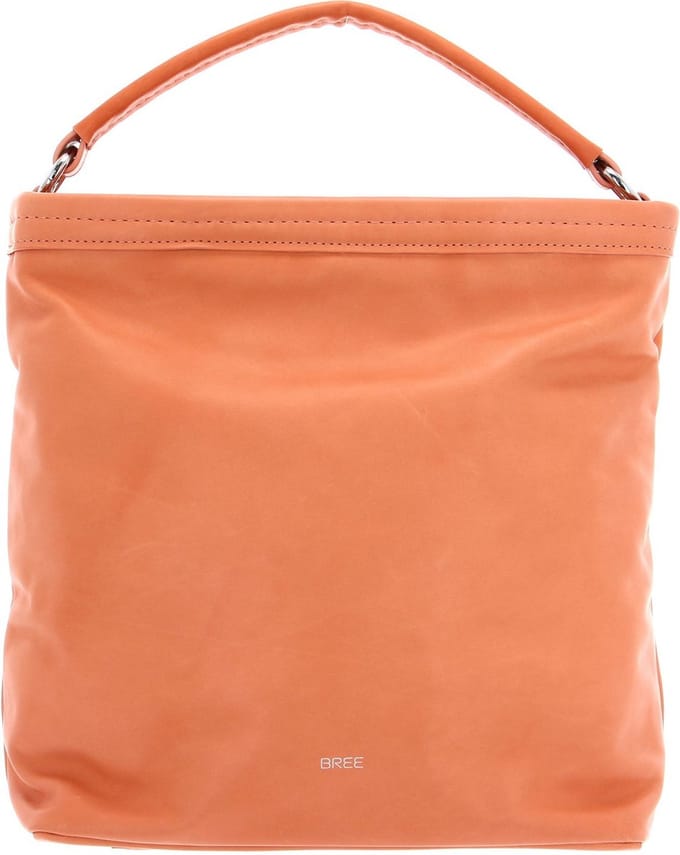 BREE Leren Schoudertas Juna 2 Hobo Apricot Oud roze