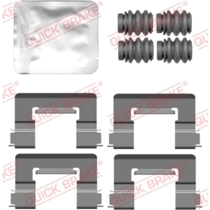 Toebehorenset, schijfremblok QUICK BRAKE 109-0164
