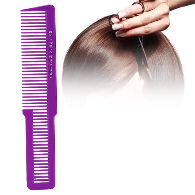 Professionele Salon Tondeuse Knipkam Kapper Kapperskam Voor Haartrimmen (Paars) oranje