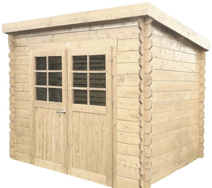 Solid Superia Modern Stendal Tuinhuis - Vuren - Onbehandeld - 248x198cm