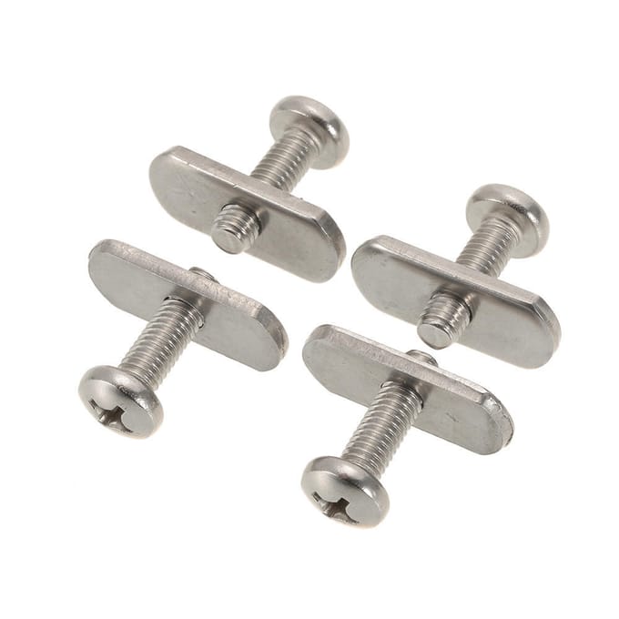 4 Kayak Rail Schroeven En Moeren Hardware Versnellingsbak Montage Kayaks Kano's gray