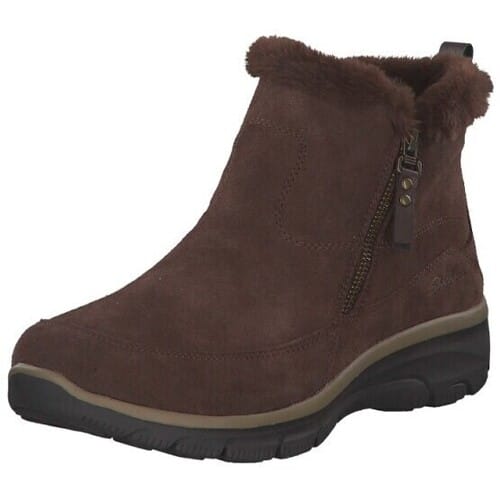 Skechers Easy Going dames gevoerde boot - Bruin - Maat 38