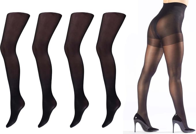 Comfort Essentials - Corrigerende Panty - 40 Denier - 2-Pack - Zwart - Maat S 36/38