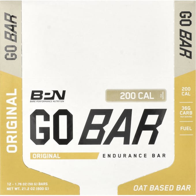 BPN, Go Bar, barre d'endurance, original, 12 paquets, 50g (1,76 oz) chaque