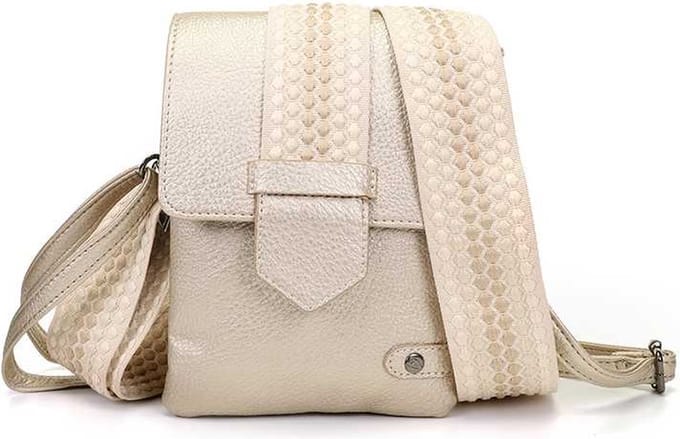 Champagne crossbody en telefoontasje Nancy / Metz OLT13202